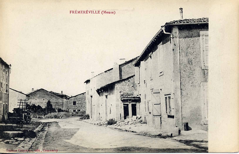 Carte postale ancienne de Frémeréville, la rue Basse