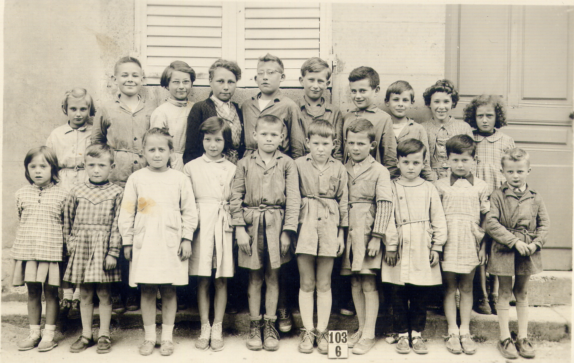 Ecole de Frémeréville vers 1960 classe de Mme Saint-Dizier